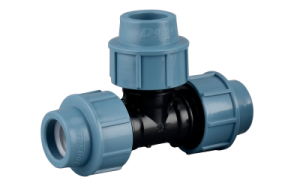Tee pp compression fittings hdpe fittings economic PN16